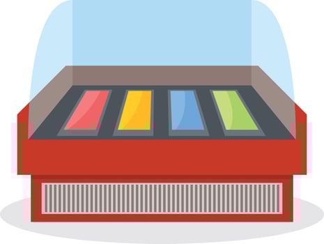 Vector Image Of An Ice Cream Fridge