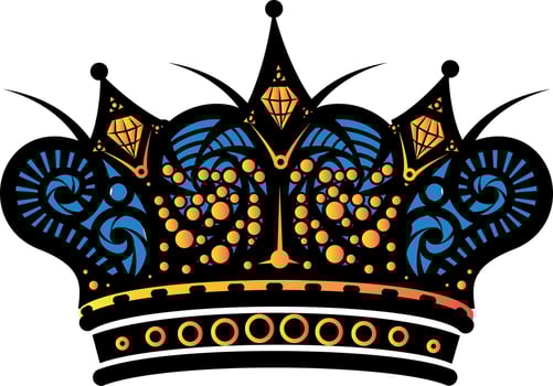 Prince'S Crown With Colorful Decoration vector