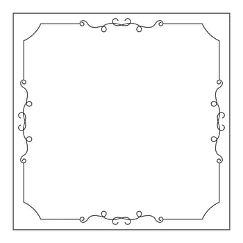 hand drawn outline background and frame vector
