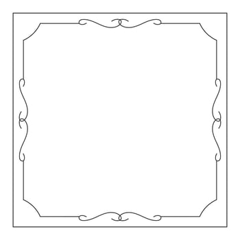 hand drawn outline background and frame vector