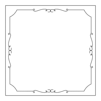 hand drawn outline background and frame vector