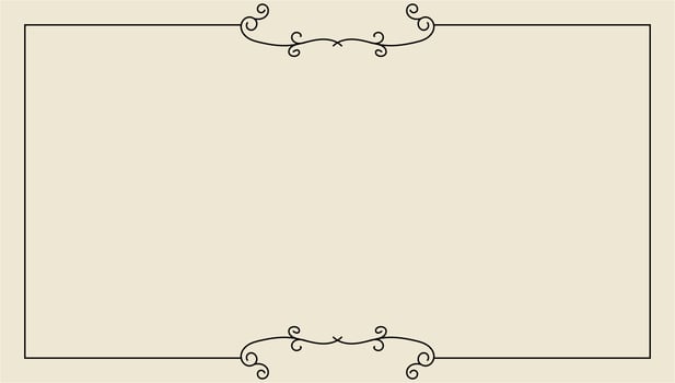 hand drawn outline background and frame vector