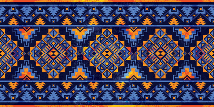 Native pattern american tribal indian ornament pattern geometric ethnic textile texture tribal aztec pattern navajo mexican fabric seamless Vector decoration fashion