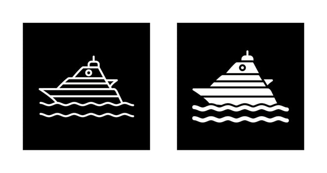 Yacht Vector Icon