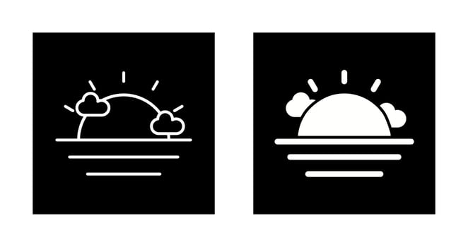 Sunset Vector Icon