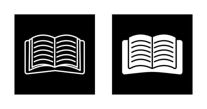 Open Book Vector Icon