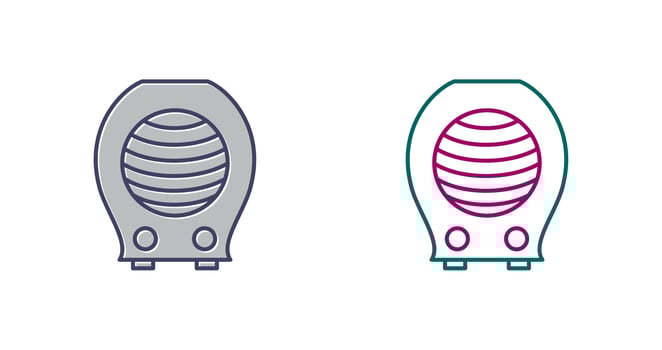 Fan Heater Vector Icon
