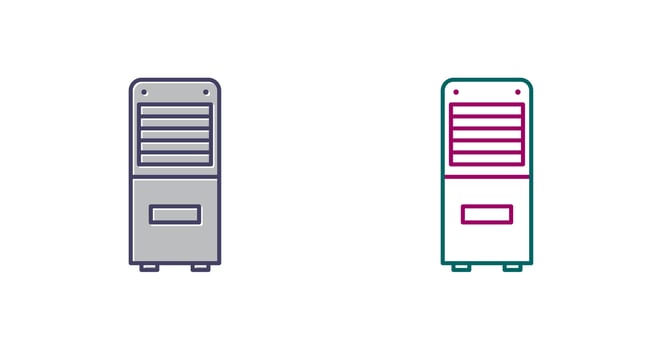 Mobile Air Conditioner Vector Icon