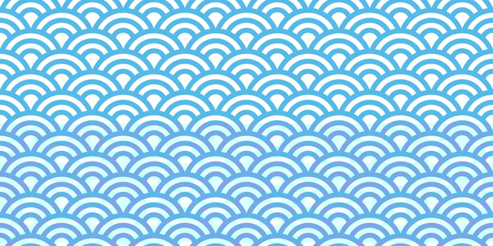 japan wave seamless pattern vector ocean line isolated wallpaper background blue