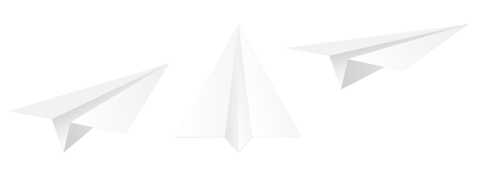 Icon set of Handmade paper plane png
