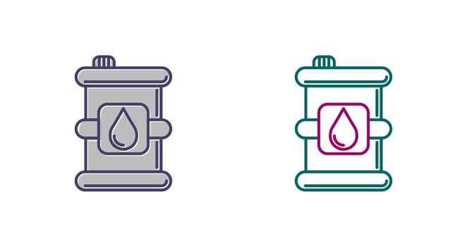 Oil Barrel Vector Icon