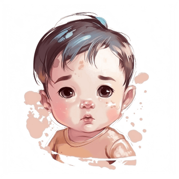 Cute Baby Watercolor png