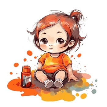 Cute Baby Watercolor png