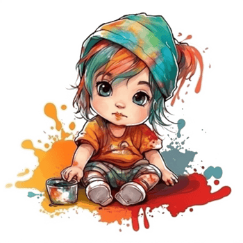 Cute Baby Watercolor png