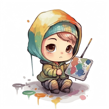 Cute Baby Watercolor png