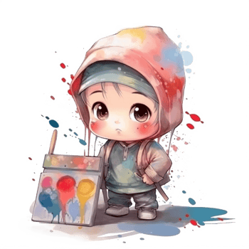 Cute Baby Watercolor png
