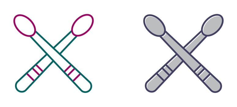 Drumsticks Vector Icon