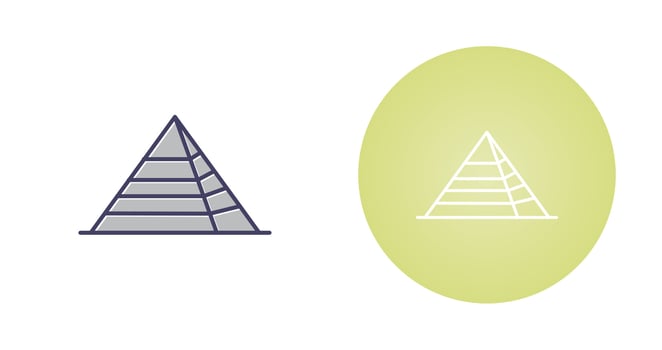 Pyramid Vector Icon