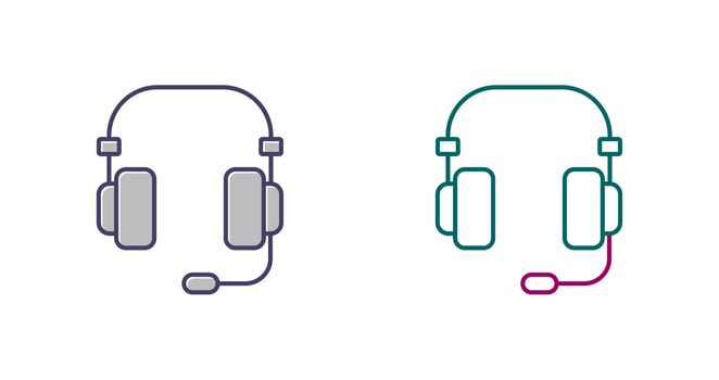 Headset Vector Icon