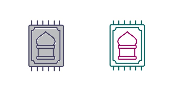 Prayer Rug Vector Icon