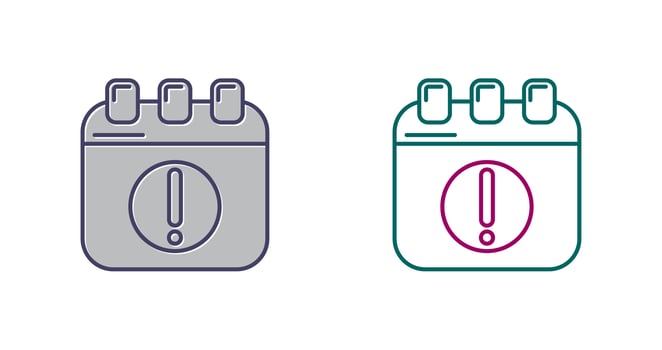 Calendar Unique Vector Icon