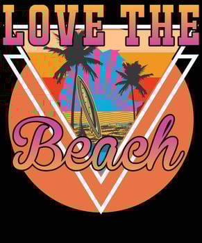 Summer t shirt design vector