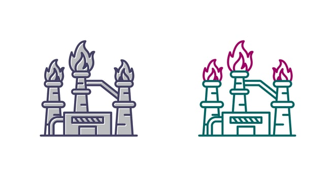 Natural Gas Vector Icon