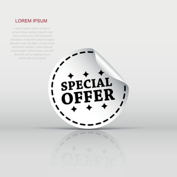 Special offer stickers. Vector illustration on white background.