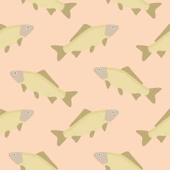 carp seamless pattern. gold fish seamless pattern vector illustration