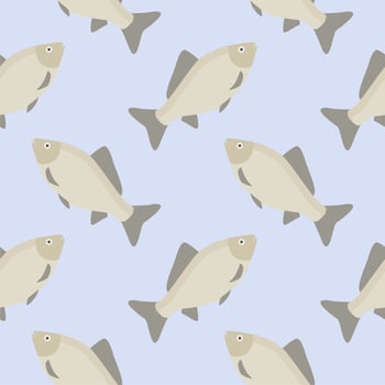 carp seamless pattern. gold fish seamless pattern vector illustration