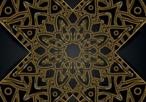 Luxury mandala background with golden arabesque pattern Arabic Islamic east style. Ramadan Style Decorative mandala. Mandala for print vector