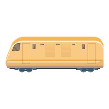 Speed train icon cartoon vector. Cargo goods vector