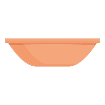 Plate icon cartoon vector. Kitchen utensil vector