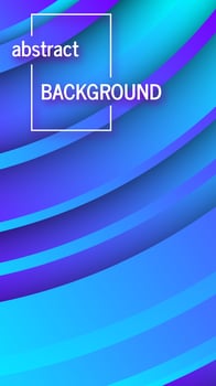 Trendy geometric blue background with abstract circles shapes. Stories banner design. Futuristic dynamic pattern design. Vector illustration