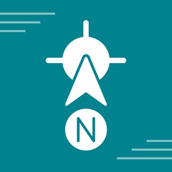 North Vector Icon