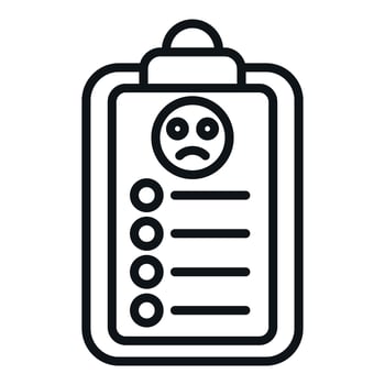 Board pill icon outline vector. Drug treatment vector
