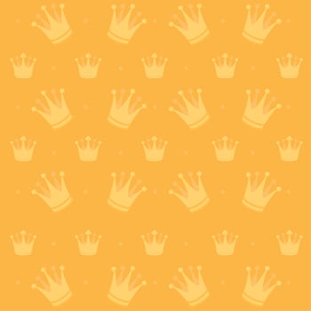 pattern background with golden crowns Vector illustration