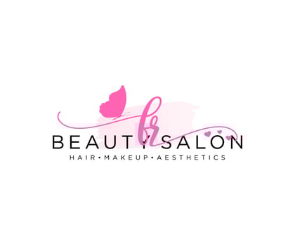 Initial FR feminine logo collections template. handwriting logo of initial signature, wedding, fashion, jewerly, boutique, floral and botanical with creative template for any company or business. vector