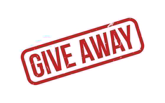Give Away Rubber Stamp Seal Vector