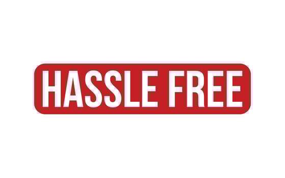 Hassle Free Rubber Stamp Seal Vector