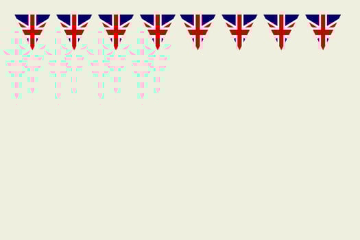 Coronation celebration UK Union Jack flag background vector illustration