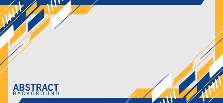 banner abstract modern blue yellow minimalist geometric line shapes design copy space area background wallpaper vector
