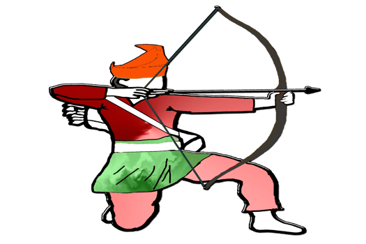 Malay Nusantara archery warrior png
