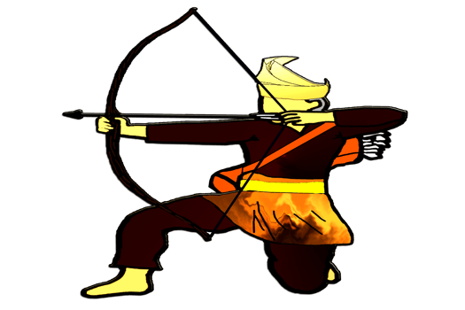 Malay Nusantara archery warrior png
