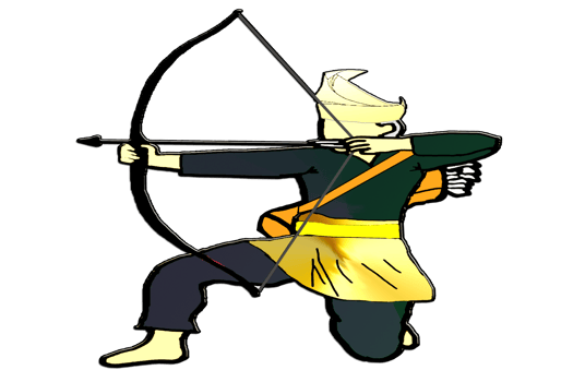 Malay Nusantara archery warrior png