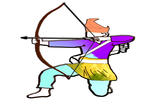 Malay Nusantara archery warrior png