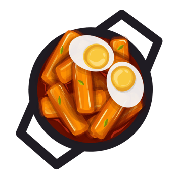 Korean food illustration png