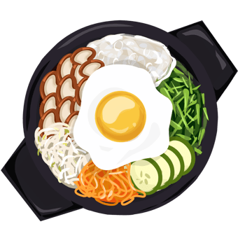 Korean food illustration png