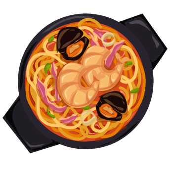Korean food illustration png