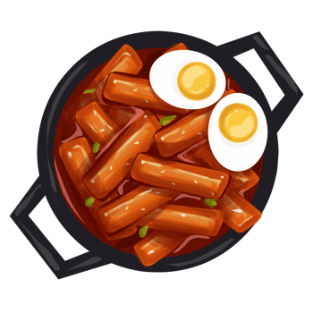 Korean food illustration png